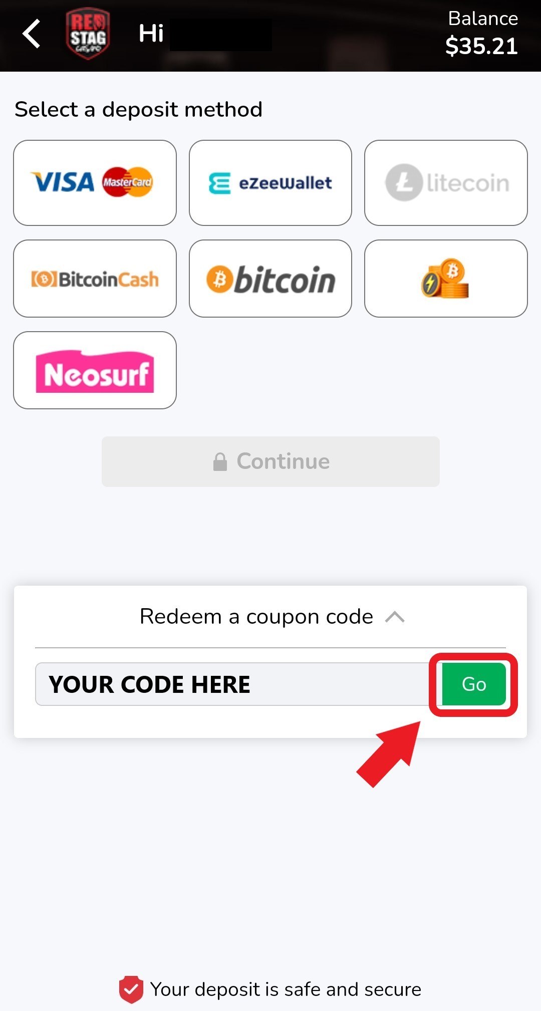 Reedeem Coupon